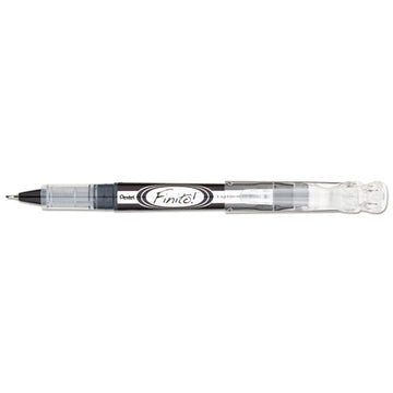 Pentel® Finito! Porous Point Pen, Stick, Extra-fine 0.4 Mm, Black Ink, Black-silver Barrel freeshipping - TVN Wholesale